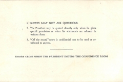 White House - Einladung News Conference 2